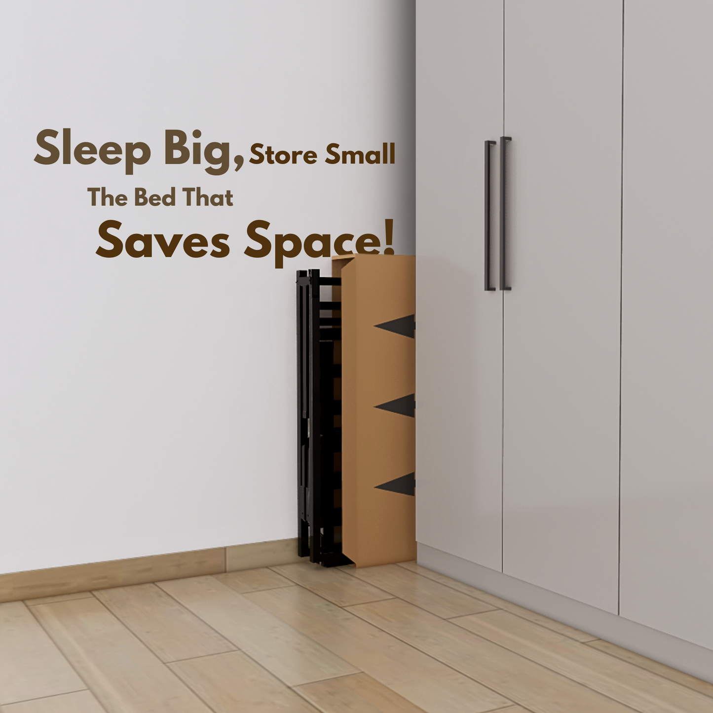 ARLAVYA Folding Metal Bed 6'X3'