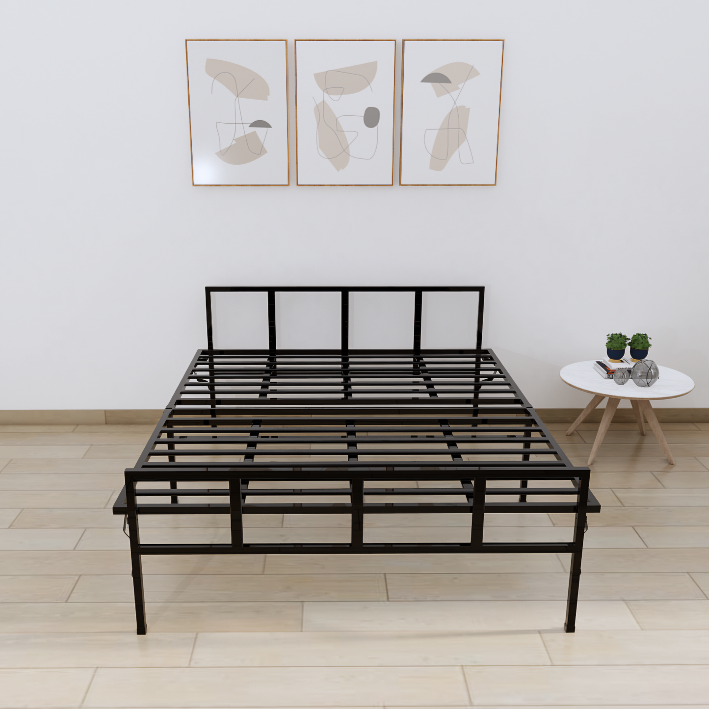 ARLAVYA Queen Size Metal Bed 6.5ft X 5ft