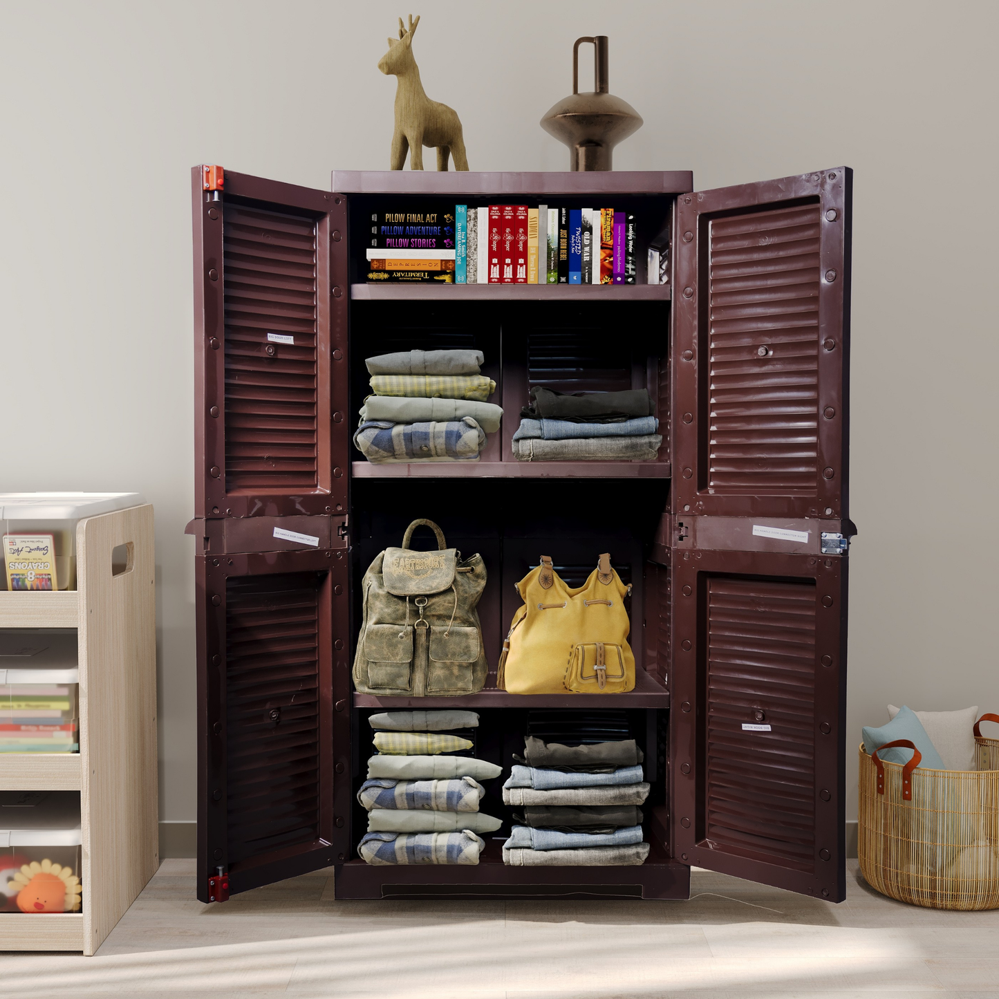 ARLAVYA Century Plastic Cabinet/ Cupboard/ Wardrobe