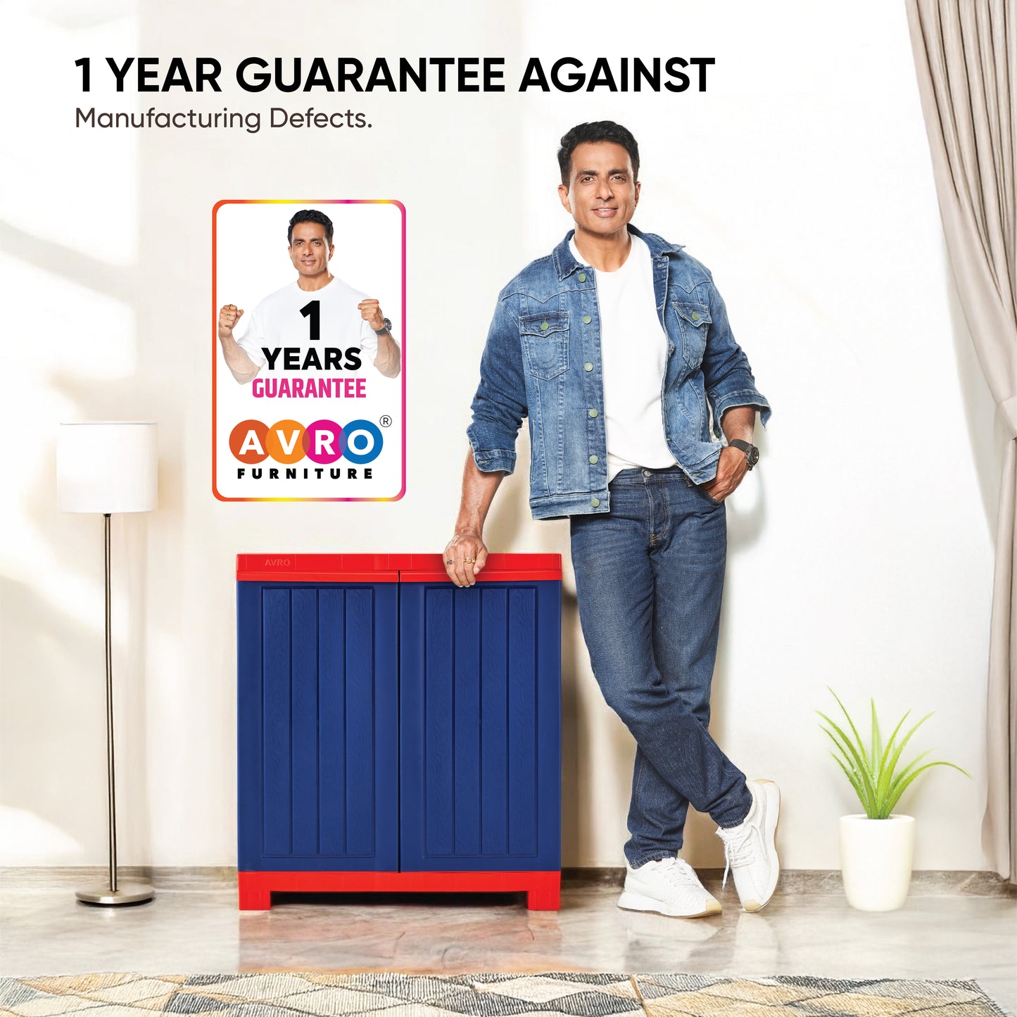 AVRO Furniture STAR-Plastic Cabinet | Plastic Cupboard for Storage (Do-It-Yourself) | 1 Year Warranty