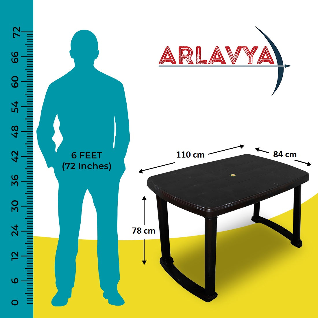 Hello Decora Model Plastic Outdoor and Dining Table