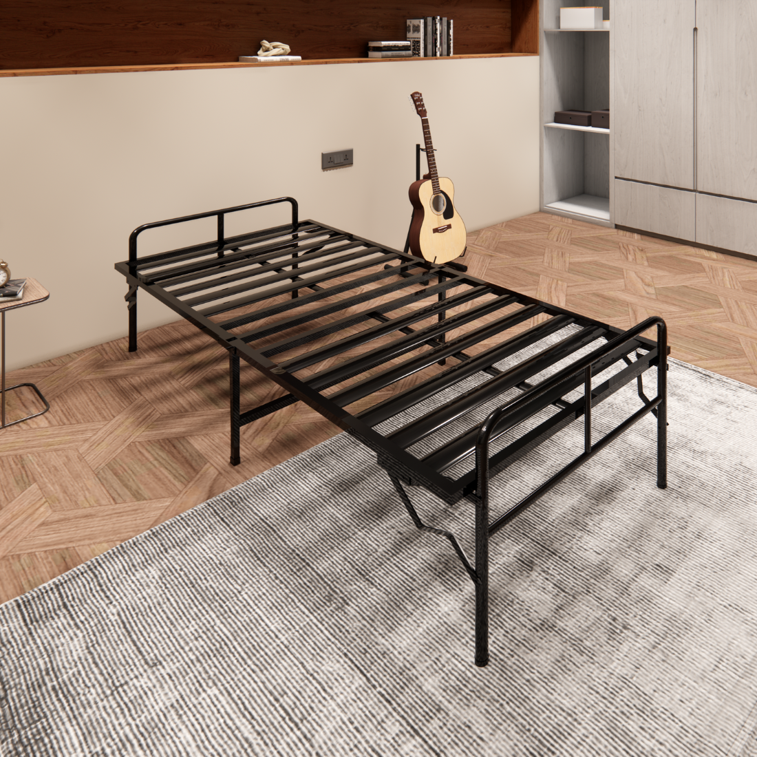 ARLAVYA Folding Metal Bed 6'X2'6"