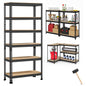 ARLAVYA Heavy Duty 6-Tier Multipurpose Adjustable Boltless Storage Rack and Shelves, Display Unit