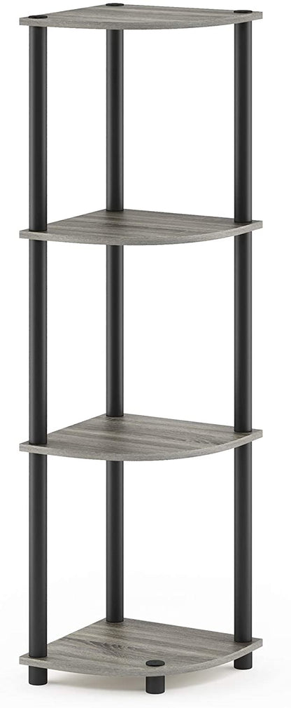 ARLAVYA Engineered Wood 4 Tier Floor Standing Corner Shelf (Do-It-Yourself)