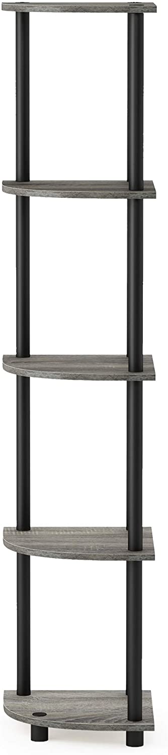 ARLAVYA Engineered Wood 5 Tier Floor Standing Corner Shelf (Do-It-Yourself)