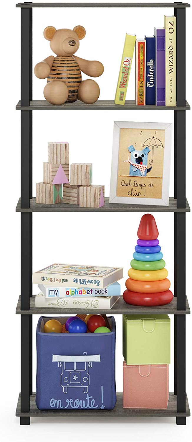 ARLAVYA Engineered Wood 5 Tier Storage Racks Display Shelf