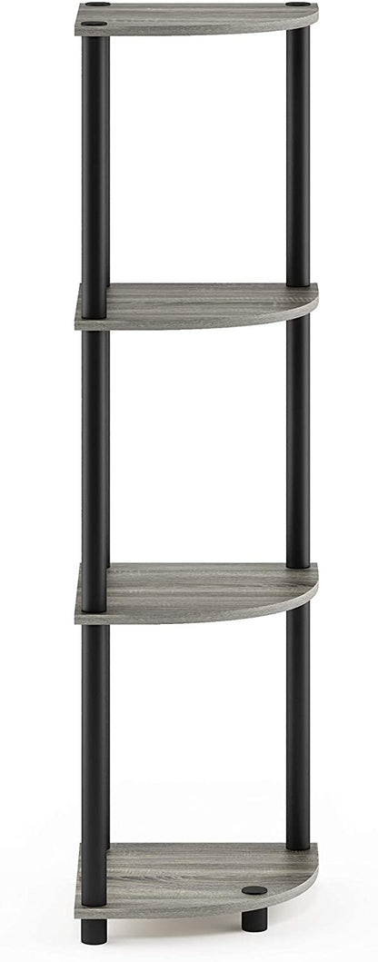 ARLAVYA Engineered Wood 4 Tier Floor Standing Corner Shelf (Do-It-Yourself)