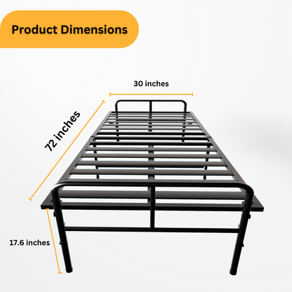 ARLAVYA Folding Metal Bed 6'X2'6"